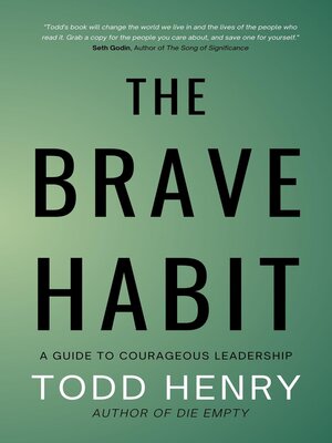 cover image of The Brave Habit
